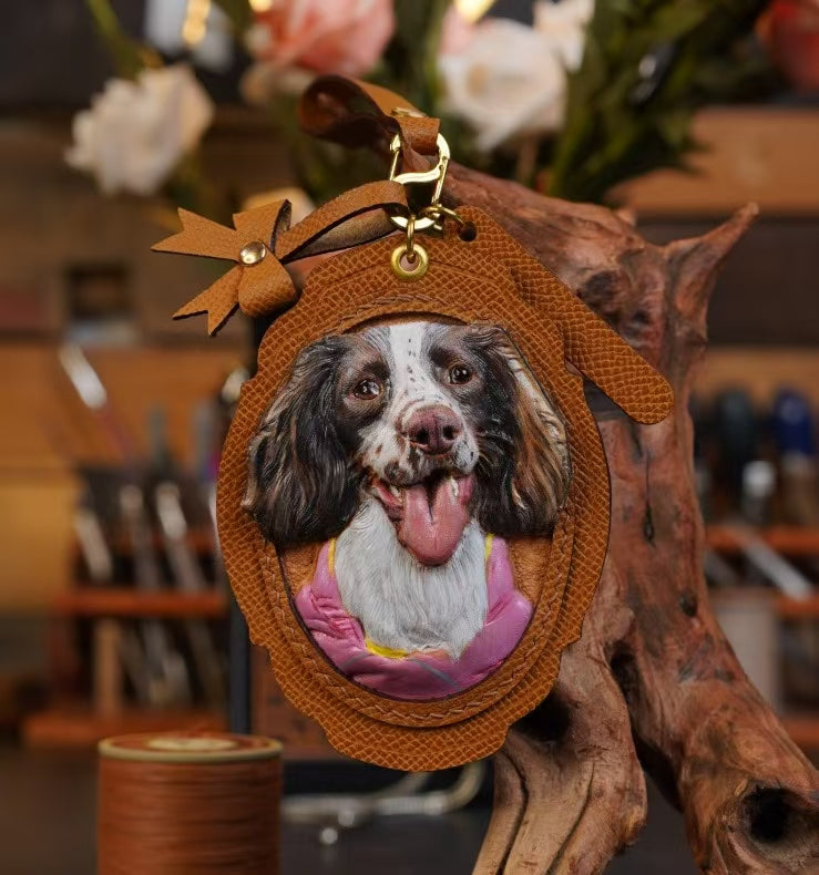 3D Pet Memorial Photo Frame-Simulated Fur-Custom Size