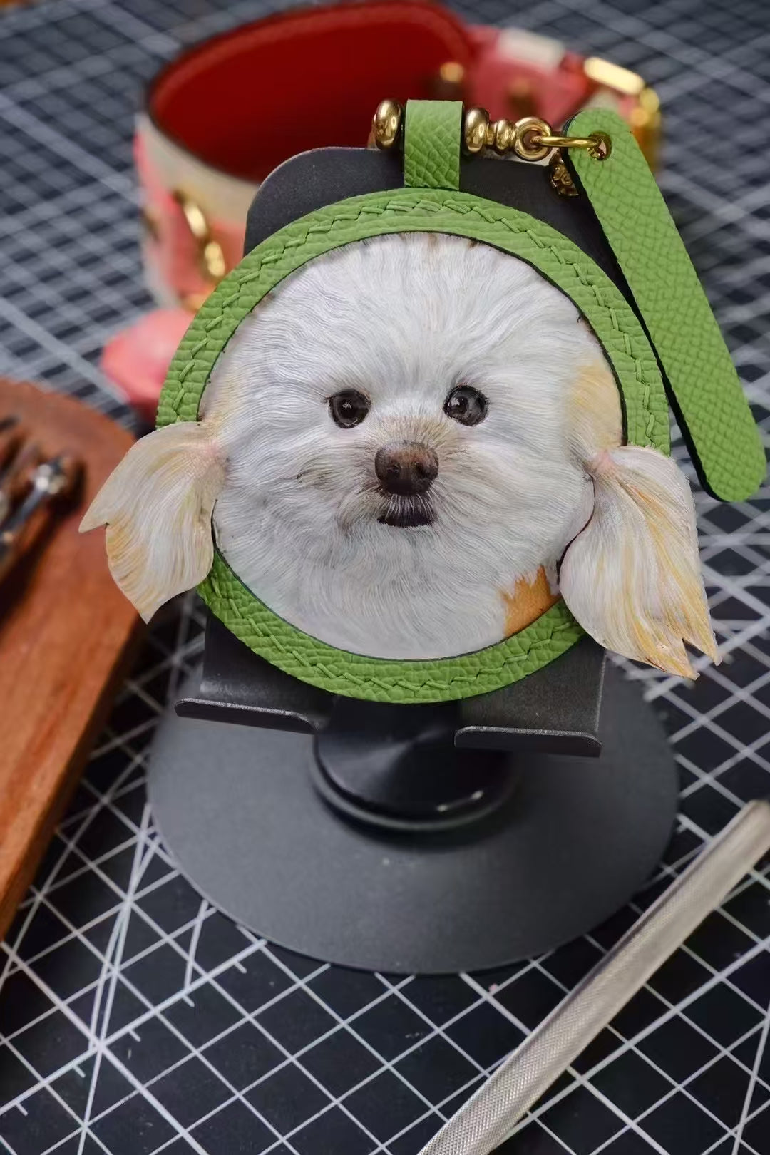 3D Pet Memorial Photo Frame-Simulated Fur-Custom Size