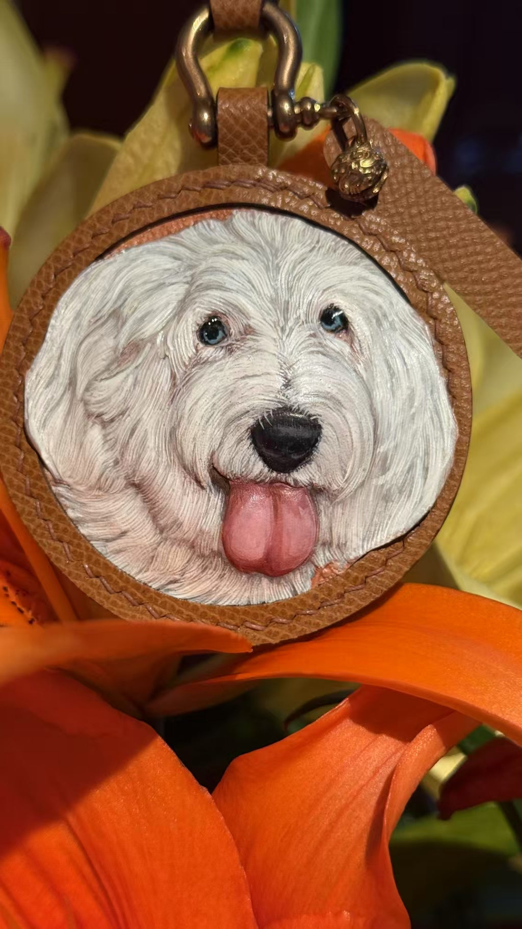 3D Pet Memorial Photo Frame-Simulated Fur-Custom Size