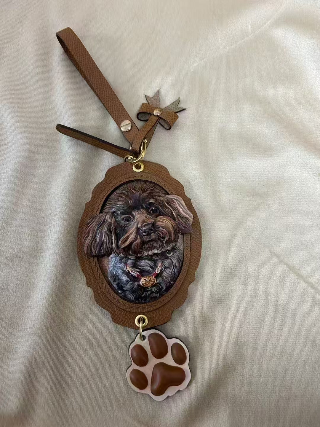 3D Pet Memorial Photo Frame-Simulated Fur-Custom Size