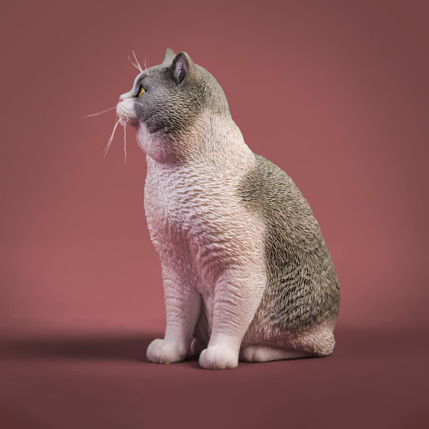 3D Pet Memorial Model-Clay material-Customized Size 8-15CM
